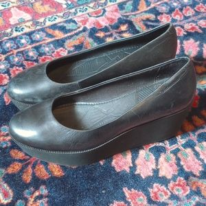 Vagabond Platform Flats Black